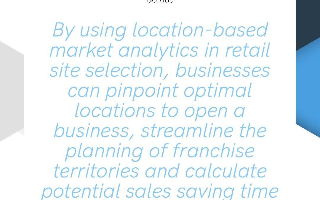 Location Analytics in Retail Site selection